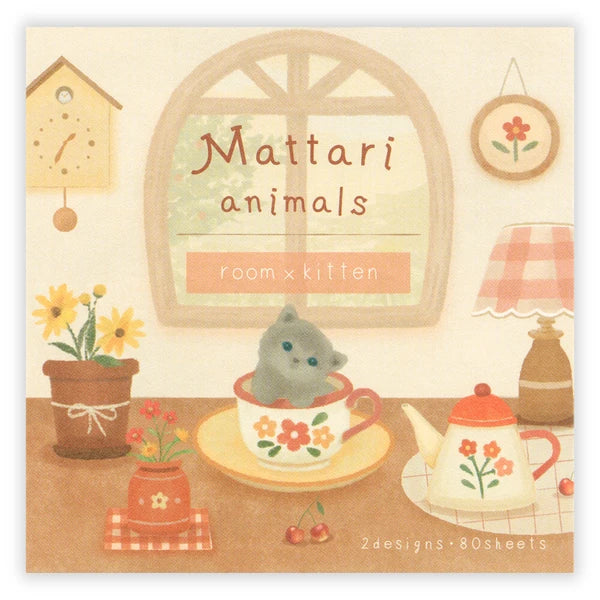Japanese Memo Pad, Cat In Tea Cup - Scents of Japan