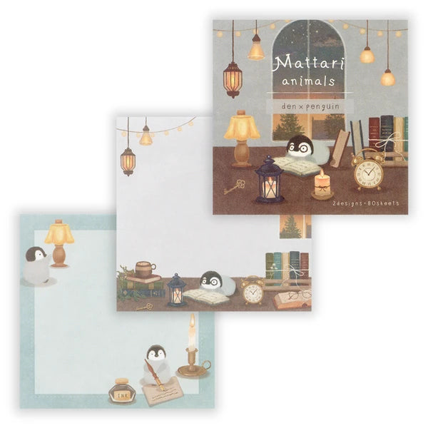 Japanese Memo Pad, Penguin & Cosy Study - Scents of Japan