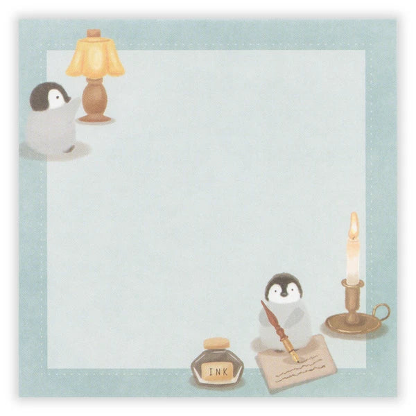 Japanese Memo Pad, Penguin & Cosy Study - Scents of Japan