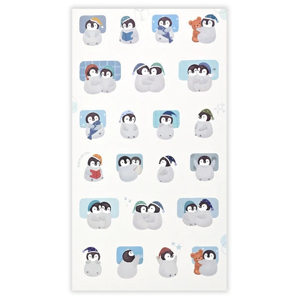 Japanese Stickers – Mattari Animals Sleepy Penguins – Scents of Japan