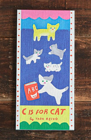 Japanese Notepad, Long, C Is For Cat