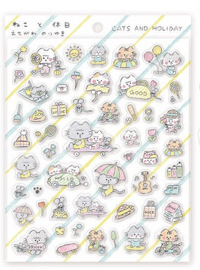 Japanese Cats and Holiday Stickers - Scents of Japan