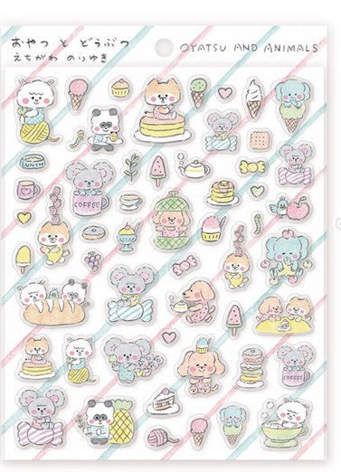 Japanese Oyatsu and Animals Stickers - Scents of Japan