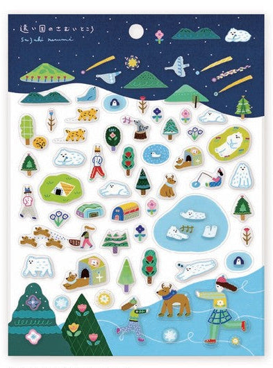Japanese Cold Places in Faraway Lands Stickers - Scents of Japan