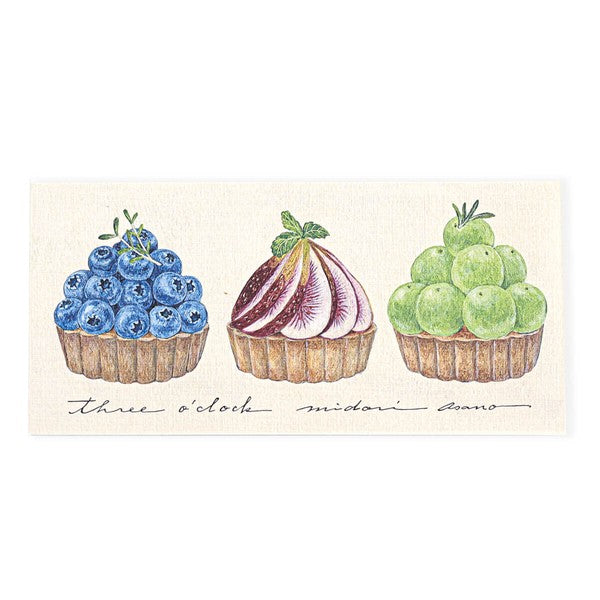 Japanese Notepad, Long, Fruit Flans - Scents of Japan