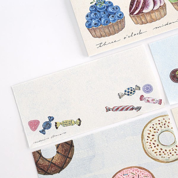 Japanese Notepad, Long, Fruit Flans - Scents of Japan