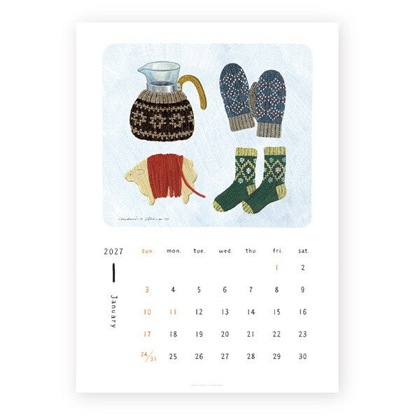 2027 Japanese Calendar, Everyday by Midori Asano - Scents of Japan