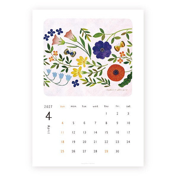 2027 Japanese Calendar, Everyday by Midori Asano - Scents of Japan