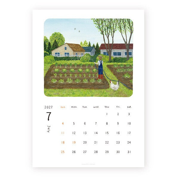 2027 Japanese Calendar, Everyday by Midori Asano - Scents of Japan