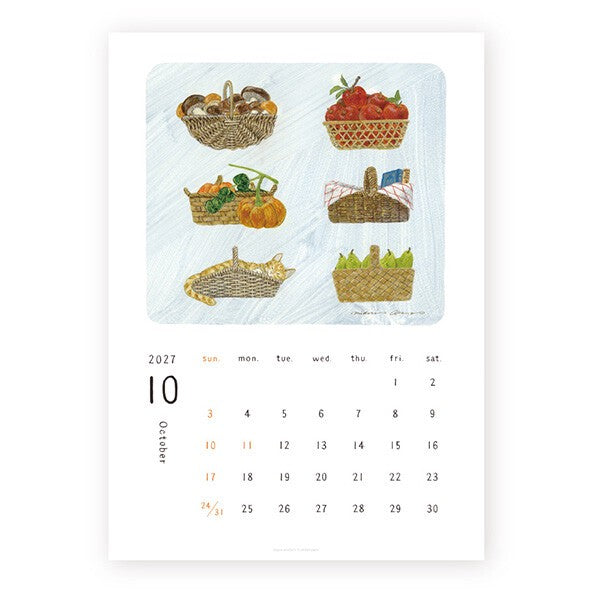 2027 Japanese Calendar, Everyday by Midori Asano - Scents of Japan