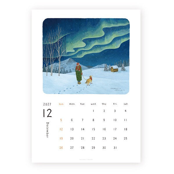 2027 Japanese Calendar, Everyday by Midori Asano - Scents of Japan