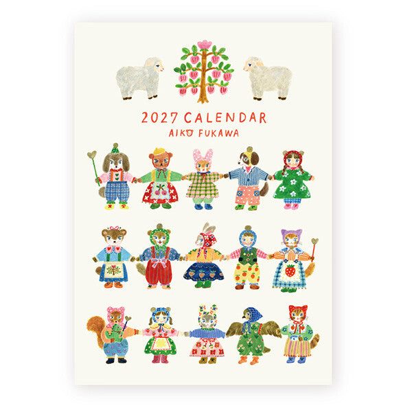 2027 Japanese Calendar, Rabbits by Aiko Fukawa - Scents of Japan