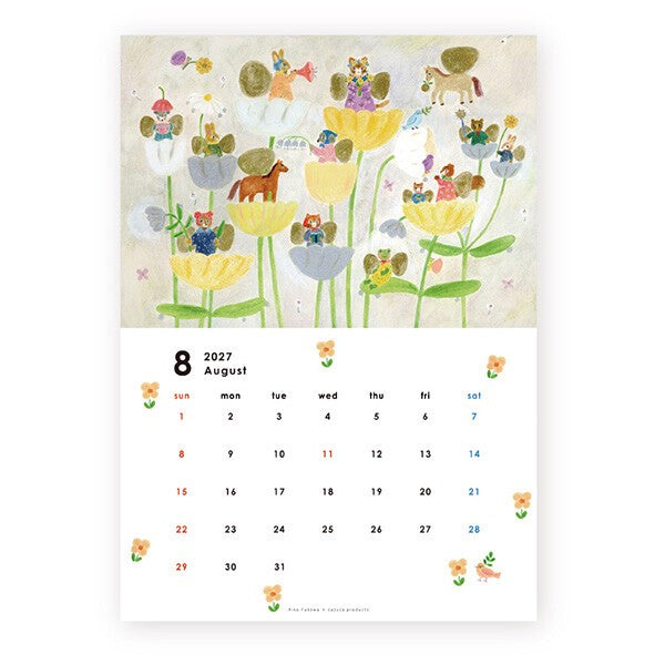 2027 Japanese Calendar, Rabbits by Aiko Fukawa - Scents of Japan
