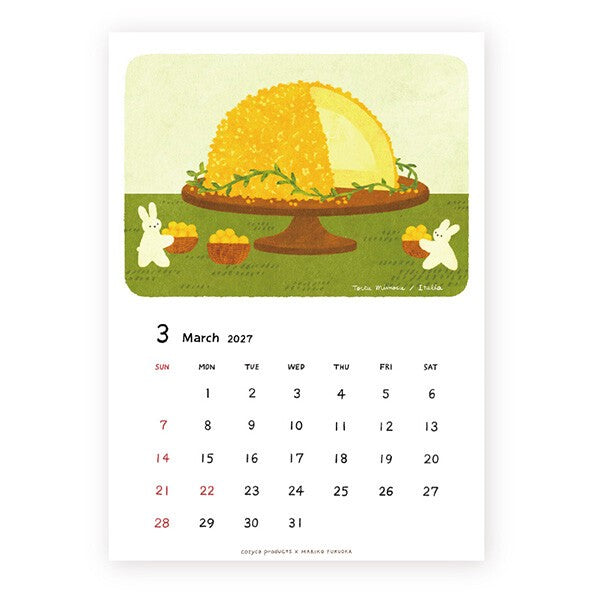 2027 Japanese Calendar, Bears - Scents of Japan