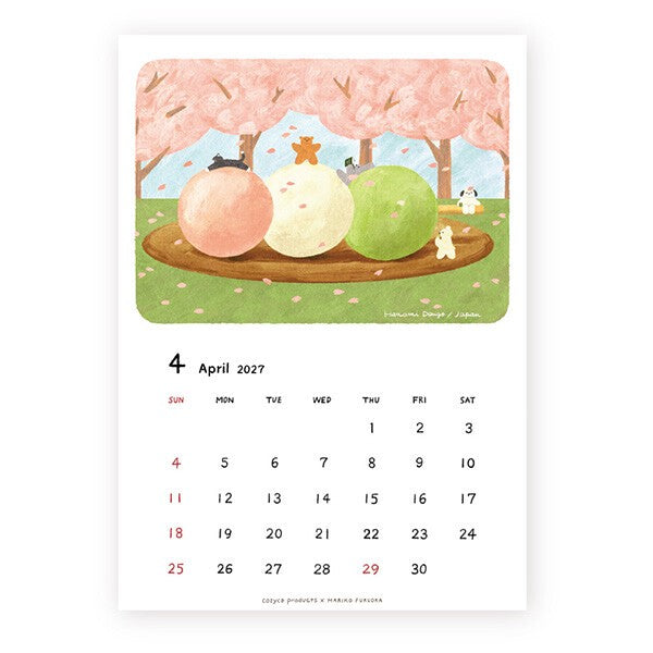 2027 Japanese Calendar, Bears - Scents of Japan