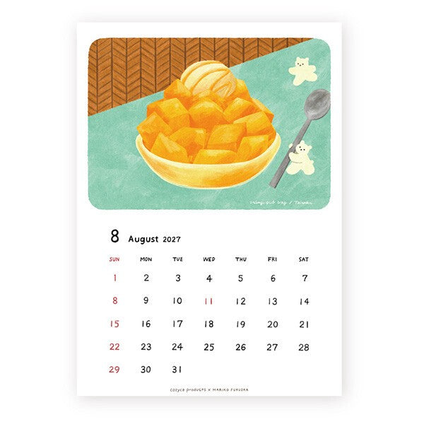 2027 Japanese Calendar, Bears - Scents of Japan