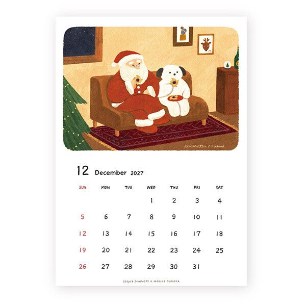 2027 Japanese Calendar, Bears - Scents of Japan
