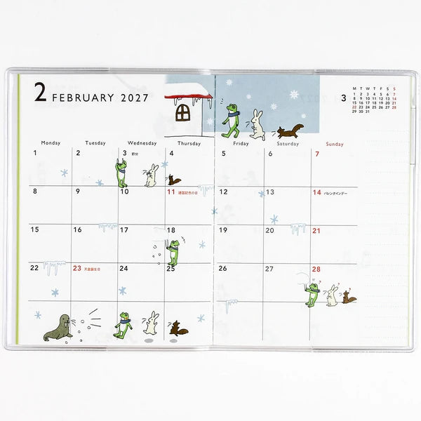 2027 Japanese Diary – A6, Frogs - Scents of Japan