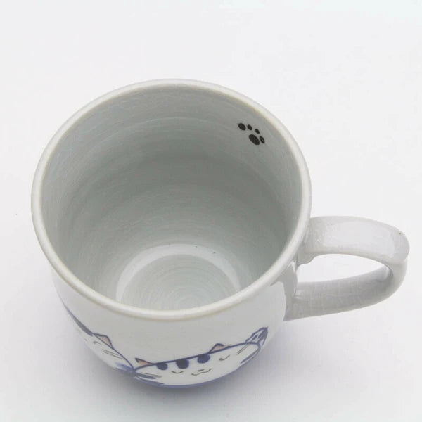 Mug, Cats, Blue