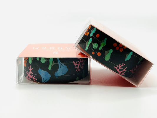 Tape, Washi, Black With Birds