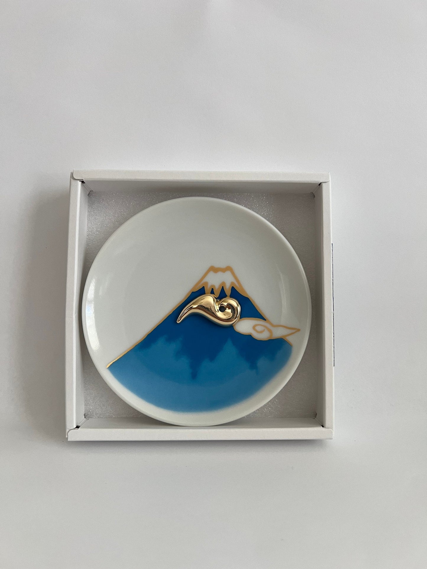 Incense Holder, Large, Mt Fuji, Blue