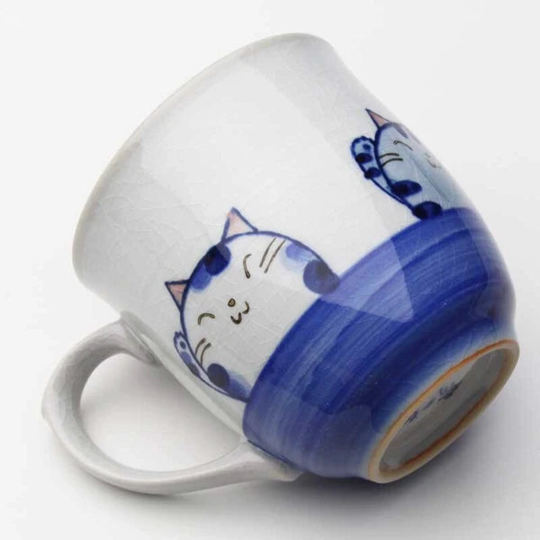Mug, Cats, Blue