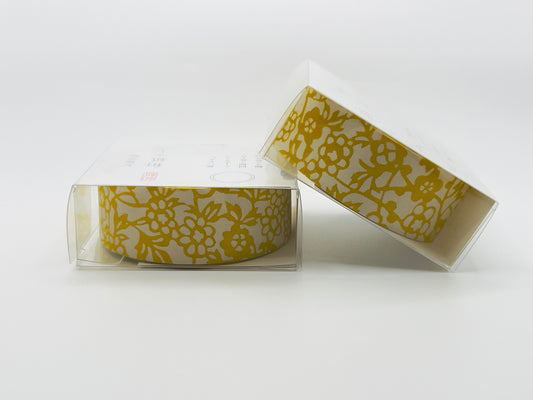 Tape, Washi, Cream with Yellow Flowers