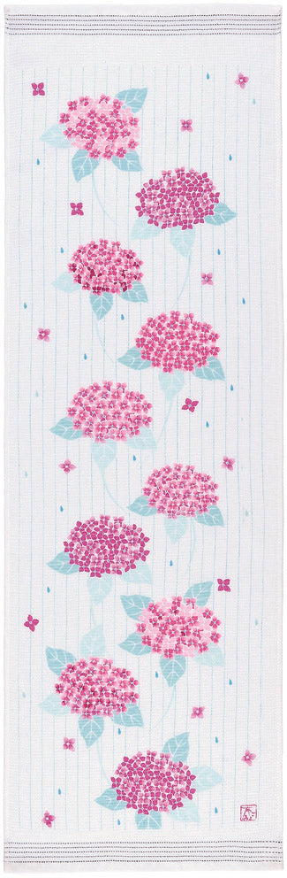 Tea Towel, Hand Towel, Onsen Towel , Hyacinth Flowers