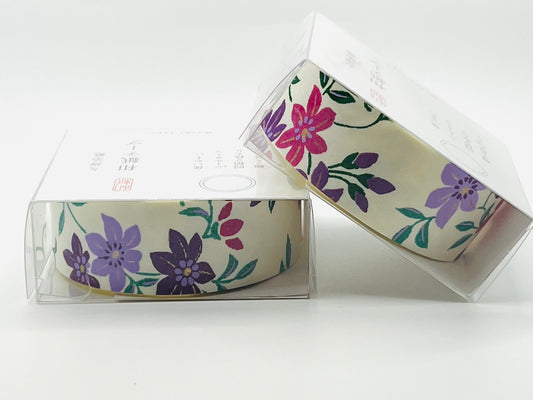 Tape, Washi, Shades Of Purple Flowers