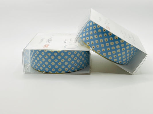 Tape, Washi, Blue With White Flowers