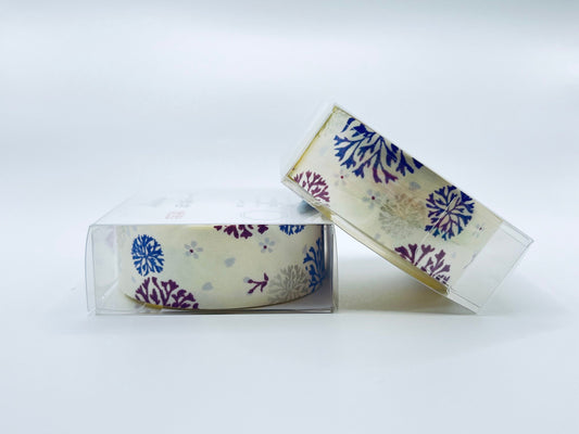 Tape, Washi, Shades of Purple Circle Flowers