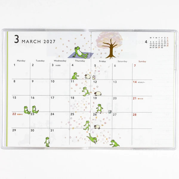 2027 Japanese Diary – A6, Frogs - Scents of Japan