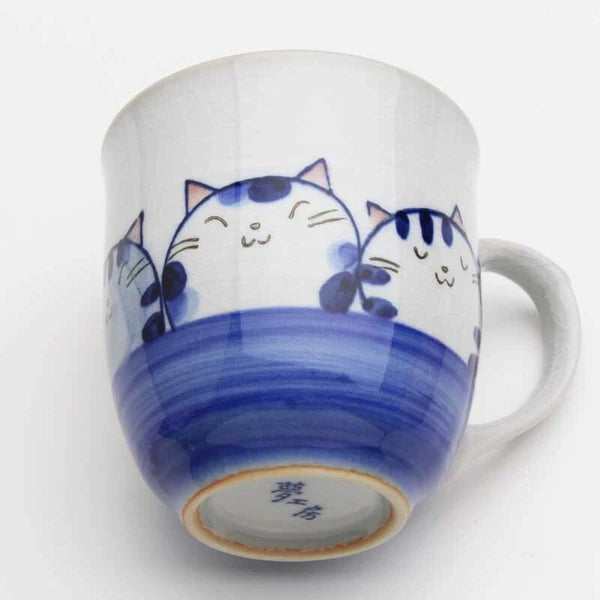 Mug, Cats, Blue