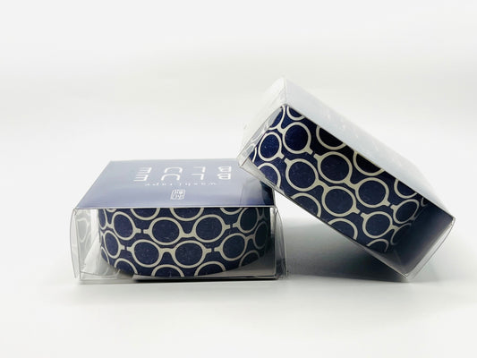 Tape, Washi, Dark Blue & White Glasses