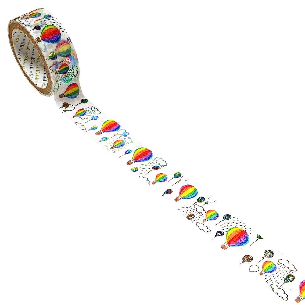 Tape, Masking, Rainbow Balloons