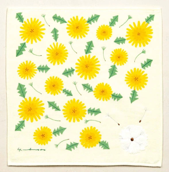  Japanese Embroidered Washer – Dandelion by Yoko Matsumoto - Scents of Japan
