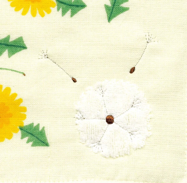 Japanese Embroidered Washer – Dandelion by Yoko Matsumoto - Scents of Japan

