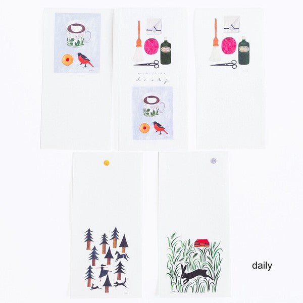 Japanese Notepad, Long, Daily - Scents of Japan