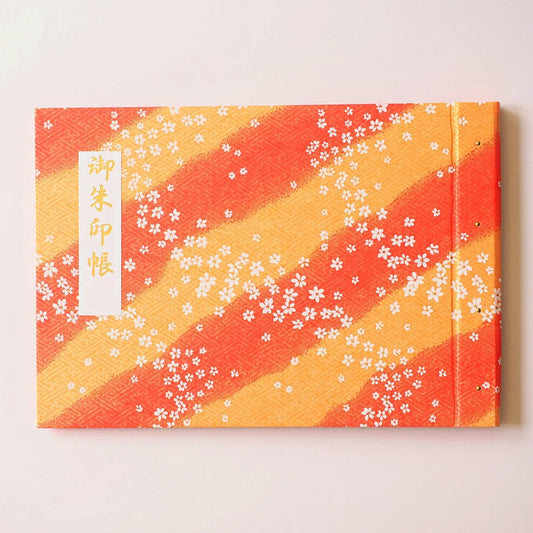 Goshuin Holder, Orange & Yellow Cherry Blossoms - Scents of Japan