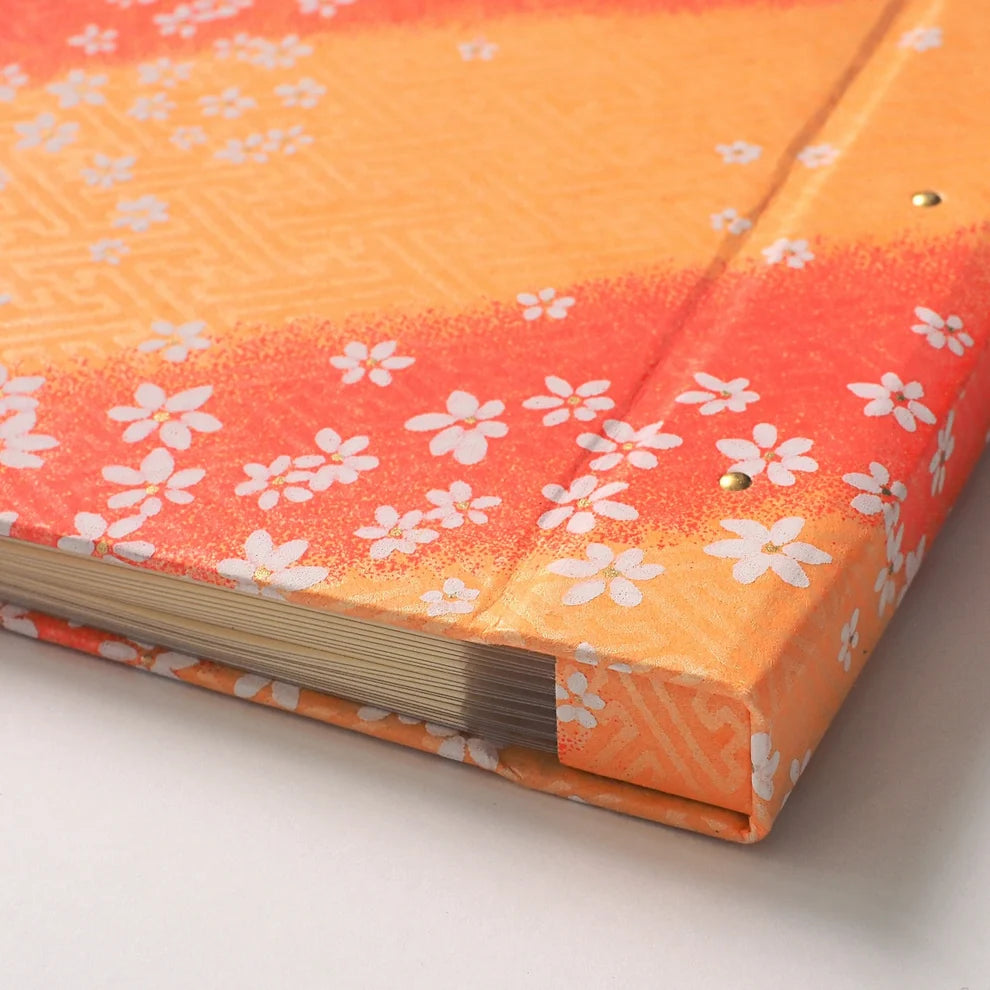Goshuin Holder, Orange & Yellow Cherry Blossoms - Scents of Japan