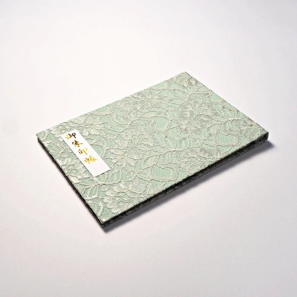  Goshuin Holder, Mint Green Lace - Scents of Japan