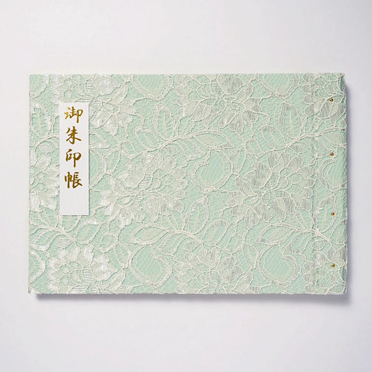  Goshuin Holder, Mint Green Lace - Scents of Japan