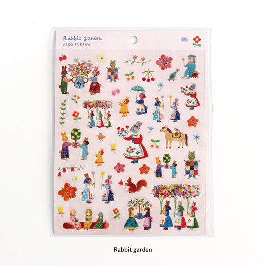 Stickers, Rabbit & Garden