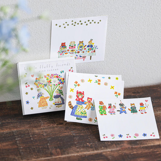 Memo Pad, Large, Rabbits & Flowers