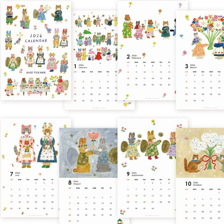 Calendar, 2026, Rabbits