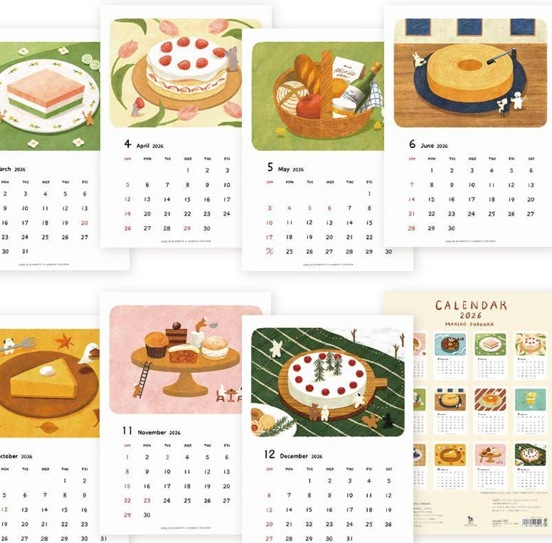 Calendar, 2026, Desserts