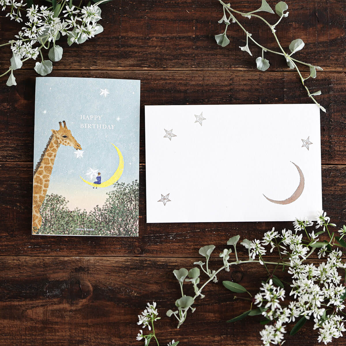 Card, Birthday, Giraffe