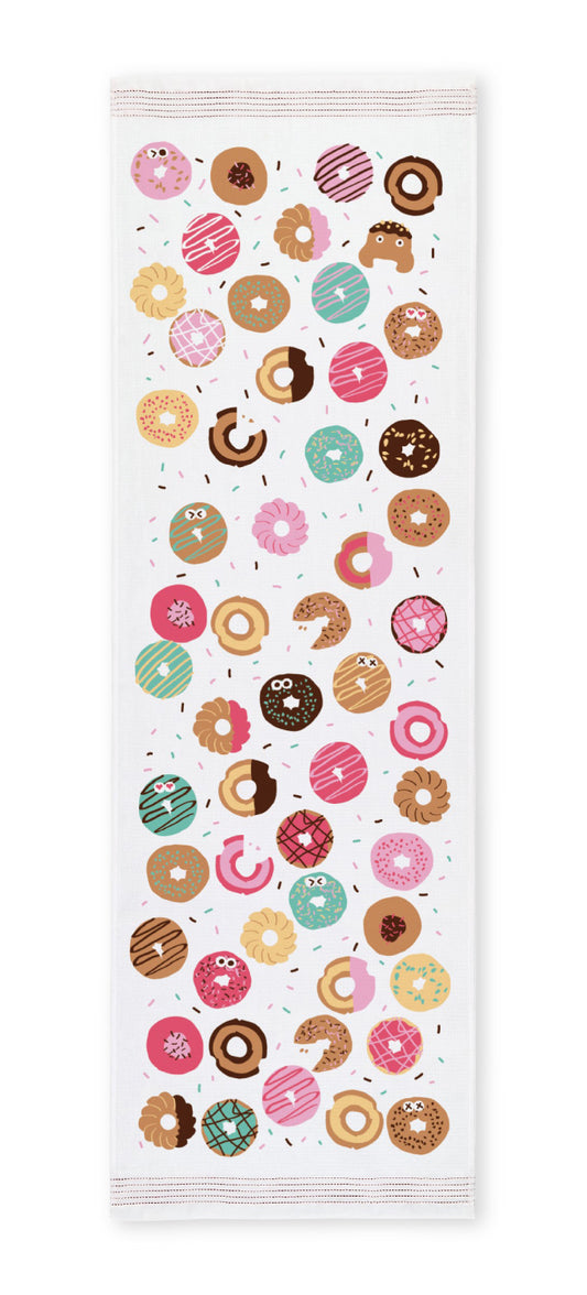 Tea Towel, Hand Towel, Onsen Towel , Donuts