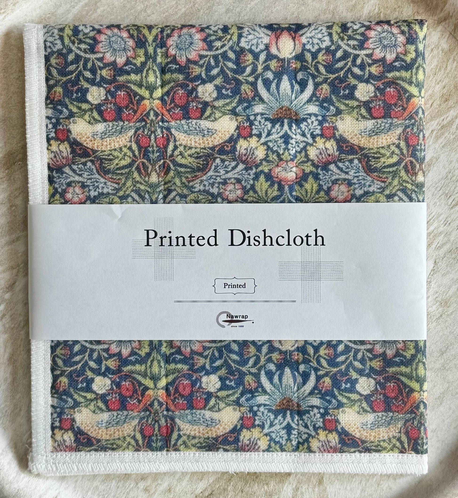 Japanese Dish Cloth, Strawberry Thief - Scents of Japan
