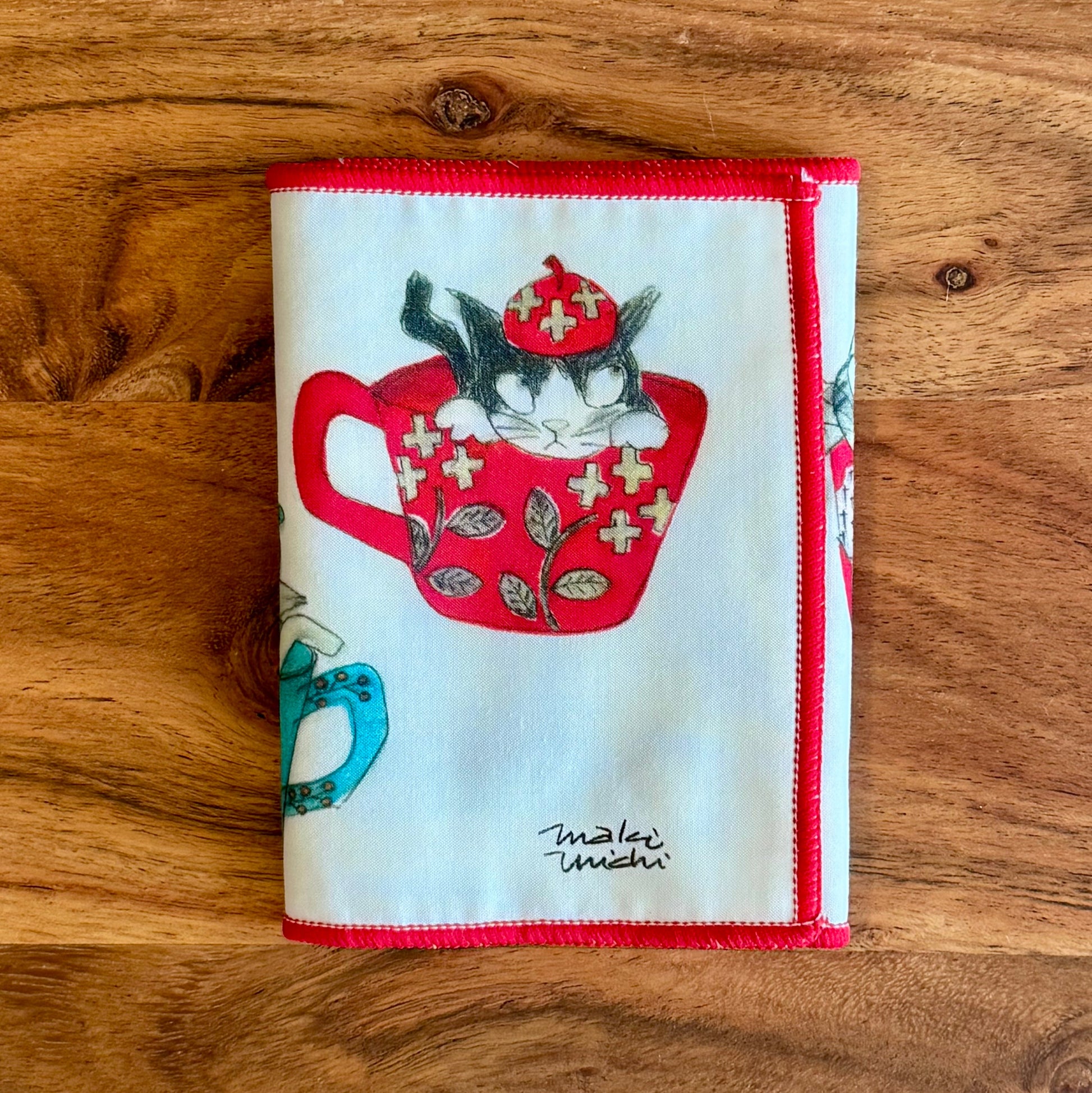 Microfibre Glasses Cloth, Cat In A Mug - Scents of Japan